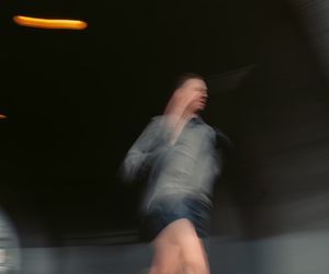 Blurred motion representing exercise